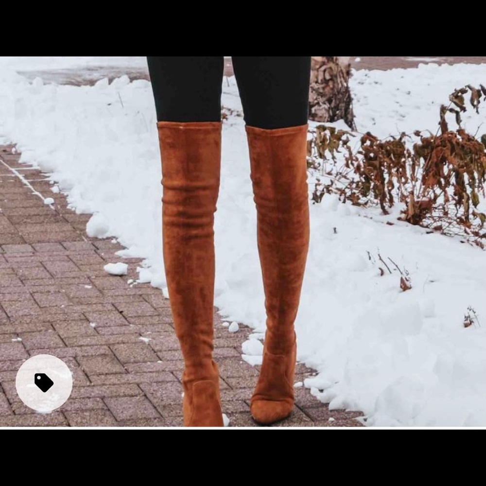 Chestnut OTK boots